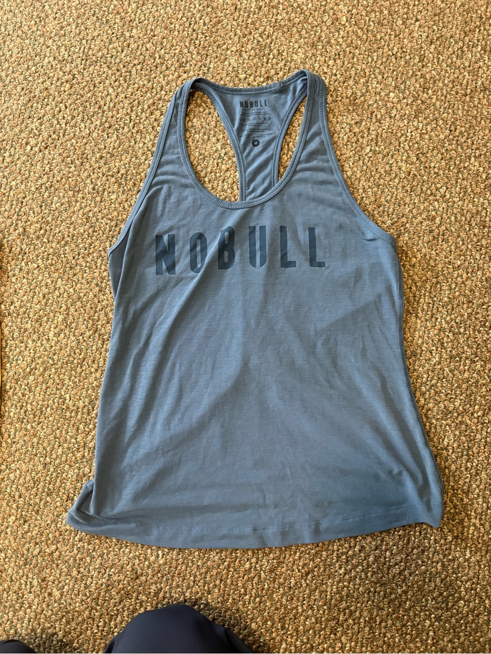 NOBULL Blue Racerback Logo Tank